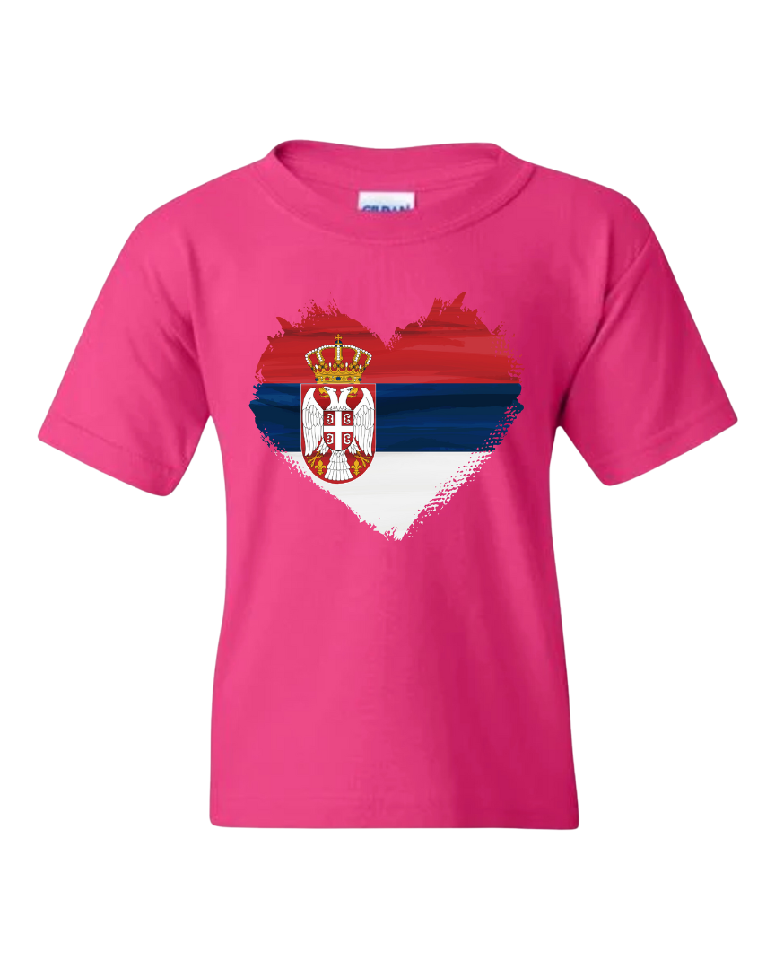 Dečija Majica Srce Srbija